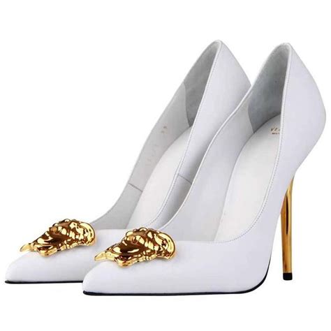 white versace pumps|Versace pumps for women.